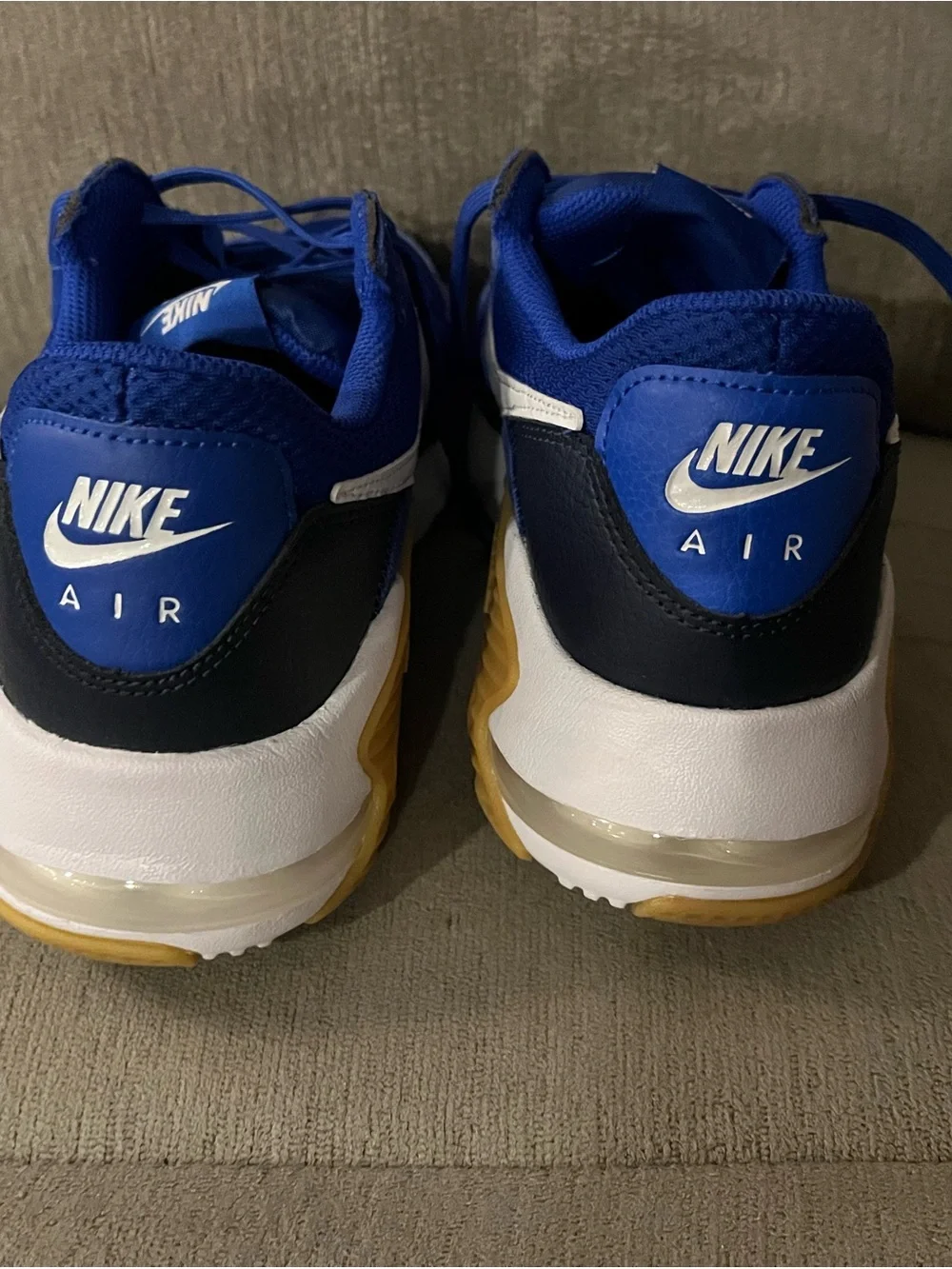 Nike Air Max Excee Men's Blue Athletic Sneakers - White Accent